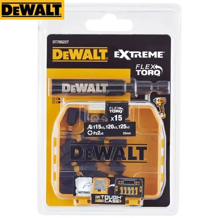DEWALT – Kit de 16 embouts de tournevis et de forets avec supports magnétiques télescopiques