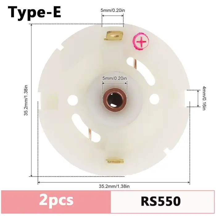 Porte-brosse en carbone pour moteur RS550 RS380 RS775