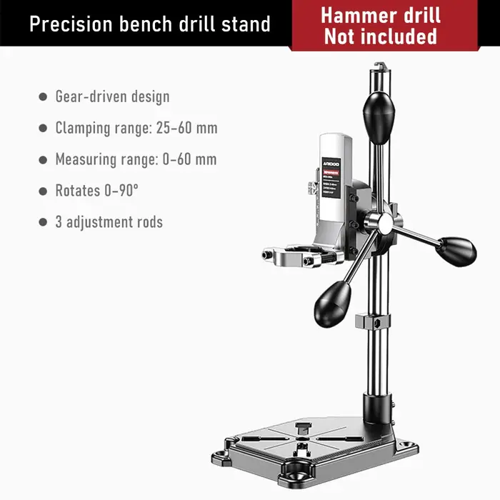 Support de perceuse multifonctionnel de haute précision pour perceuse électrique, idéal pour usage d