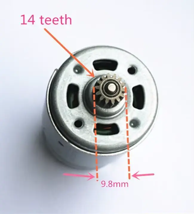 Moteur DC 14.4V 14 dents de remplacement pour MAKITA 6280D 6280DWE 6281DWE 6281D 6381D BDF343 MT070