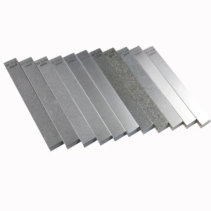 SYTOOLS – jeu de pierres à aiguiser en diamant vierge en alliage d'aluminium