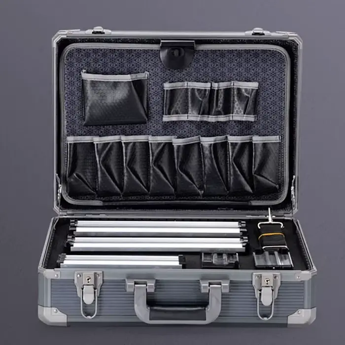Mallette à outils multifonctionnelle en alliage d'aluminium