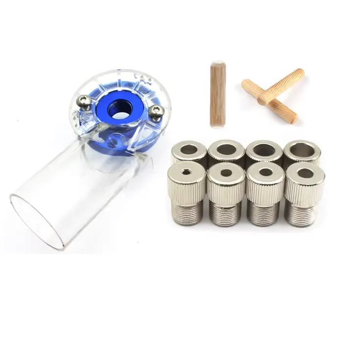 Lot de 50 goujons ronds en bois 6*40mm 8*40mm pour le bricolage de meubles et la menuiserie - Guide de perçage