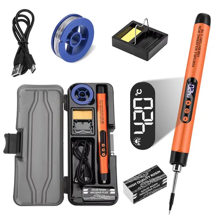 Kit de fer à souder électrique numérique USB multifonctionnel