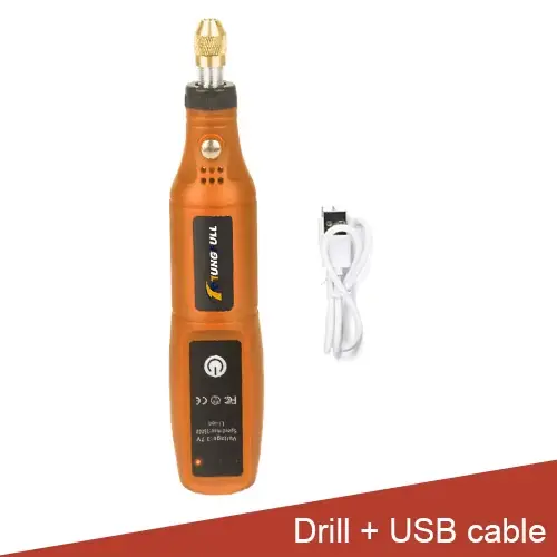Mini ensemble d'outils rotatifs électriques sans fil, 16000 tr/min, chargeur USB, stylo de gravure,