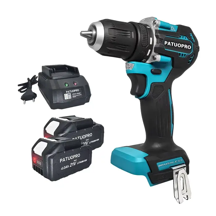 PATUOPRO-Perceuse électrique sans balais pour Makita, outils électriques rechargeables, pilote de perceuse sans fil, batterie 18V, couple Liqu100N. m, 21V