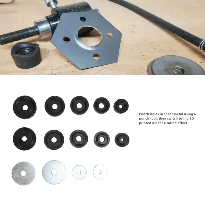 Ensemble d'outils de matrice de fossettes en tôle