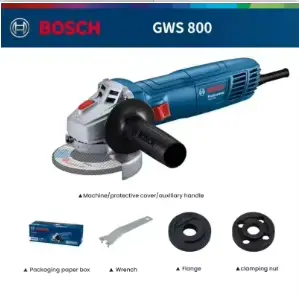  Meuleuse d'angle BOSCH GWS 800 | 800W 12000RPM | Disque de 100 mm | Pour la découpe et le me