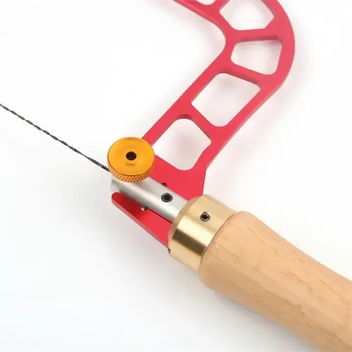 Scie à frettes en forme d'arc de 3/4 po pour le travail du bois, avec cadre de copie et une lame de scie à fil, outil manuel portable pour le travail du bois - SOLDES DE LIQUIDATION