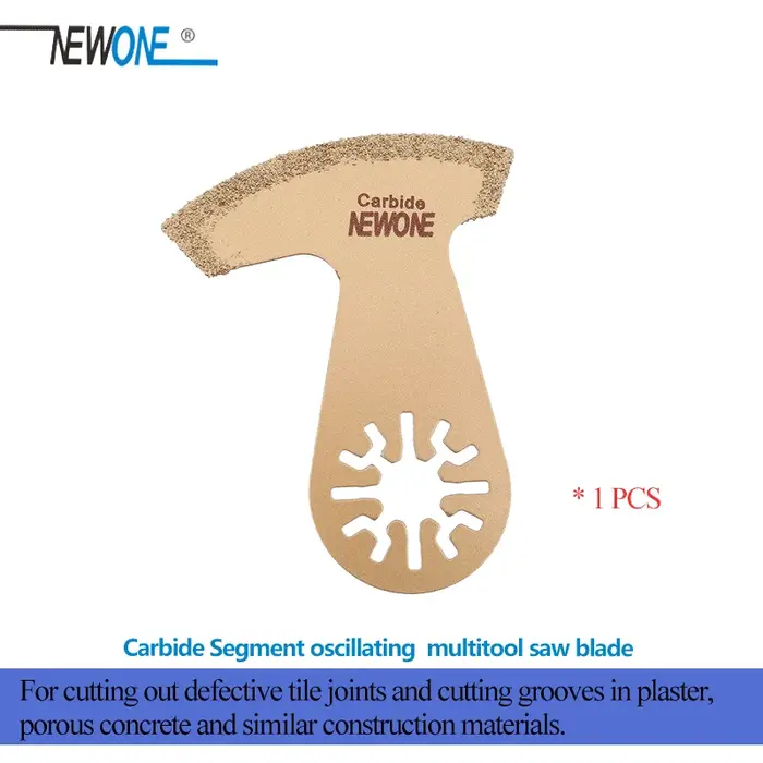 Lame de Segment en Carbure Adaptée à la Plupart des Marques d'Outils Multifonctions Oscillants