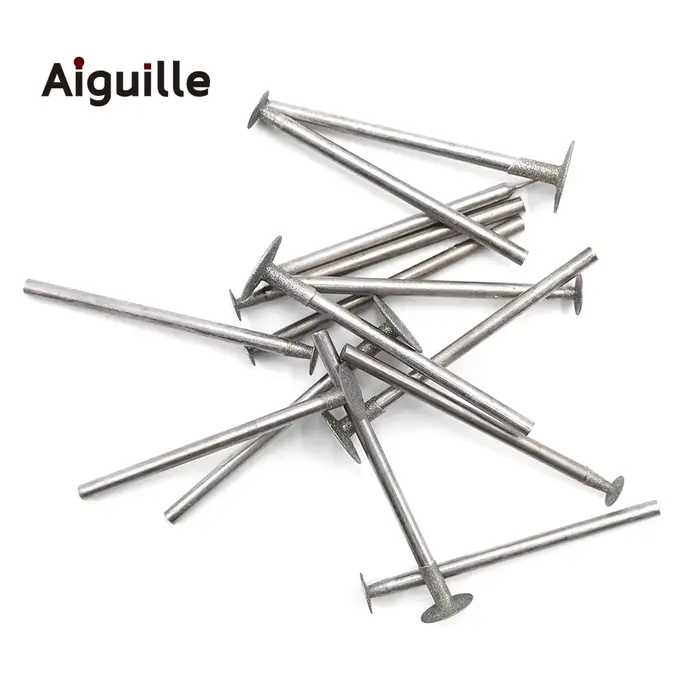 Tige de type K 2,35 mm 120 # Fraises de meulage diamantées 0.5-10mm, mèches de meulage des dents,