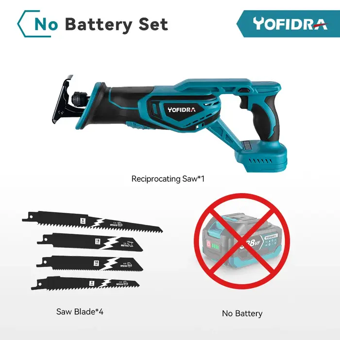 YOFIDRA 3000W scie alternative sans brosse 4 lames