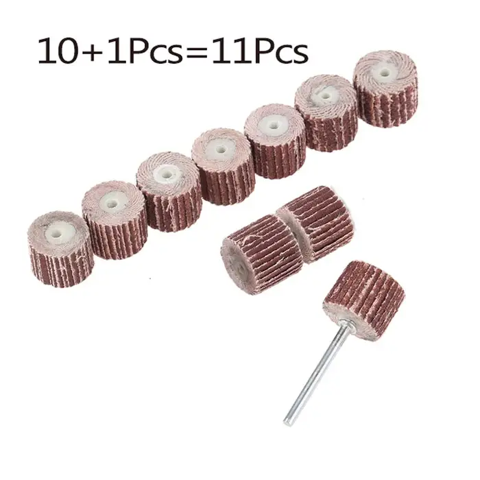 Jeu de lamelles de ponçage avec tige de 3mm