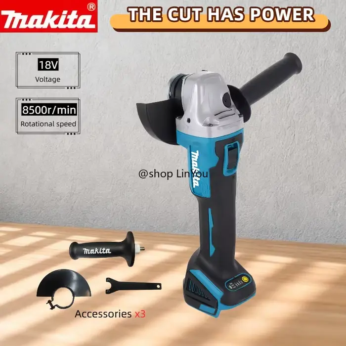 Meuleuse d'angle Makita DGA504 18V 6.0Ah 125mm sans balais à batterie lithium (machine nue)