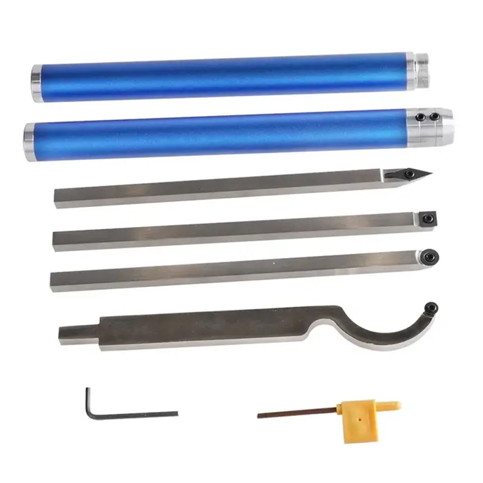 Ensemble d'outils de tournage du bois Interchangeables de lame de tour 6 à pointe en carbure universel