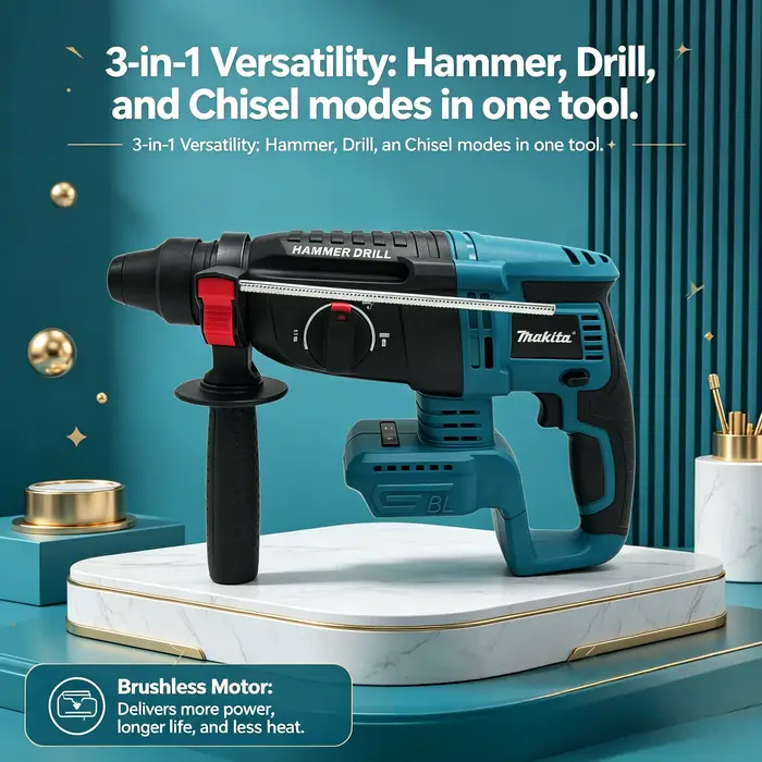 Makita Original 18V 26MM Perceuse à percussion sans balais