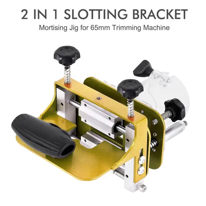 Gabarit de mortaisage pour Machine de découpage de 65mm, support de fente 2 en 1, fixations invisibl