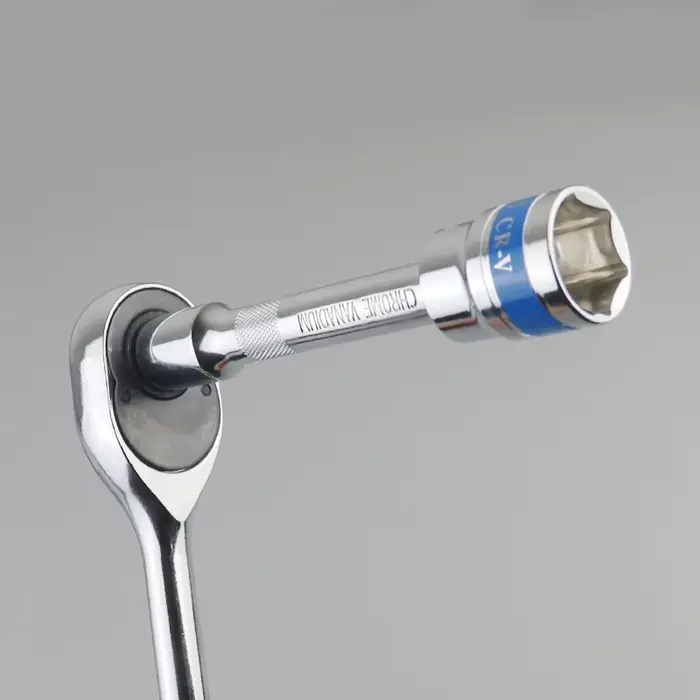 Clé à cliquet à douille 1/4 "3/8" 1/2 ", barre d'extension 50/75/100/125/150/250mm, barre longue, ma