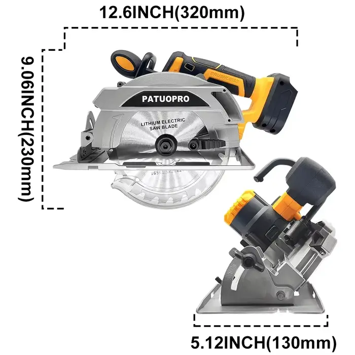 Makita-Scie circulaire électrique sans fil sans balais
