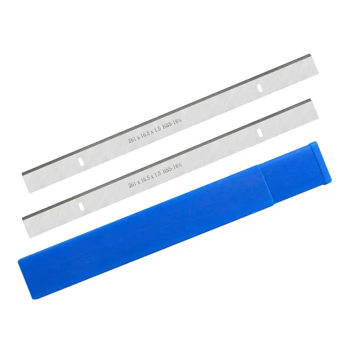 TASP 2 pièces 261mm HSS épaissir lame de raboteuse 261x16.5x1.5mm couteaux à bois pour schoeppac HMS1070 JET JPT-10B Erbauer EPT1500