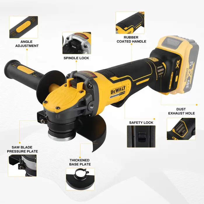 Meuleuse d'angle sans fil Dewalt 20V Max XR Brushless - 125 mm