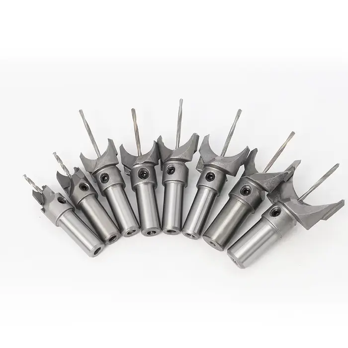 Fozhu coupe acier au tungstène Fozhu routeur Bit Fozhu petit trou rond perle coupe bois perle main c