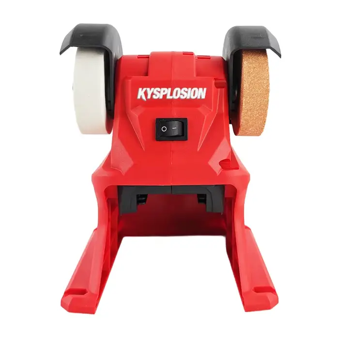 Meuleuse de banc électrique ﻿ Meuleuse double sans fil pour polissage et affûtage de couteaux, compatible avec les outils électriques Milwaukee M18 à batterie