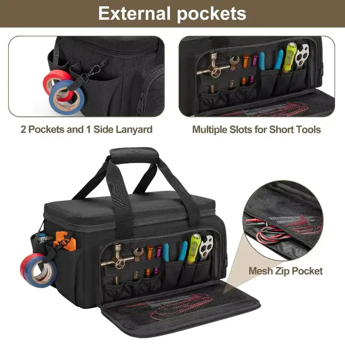 Sac à outils tactique robuste de 14 pouces