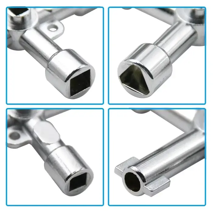 Tournevis multifonctionnel 4-en-1 portable en argent