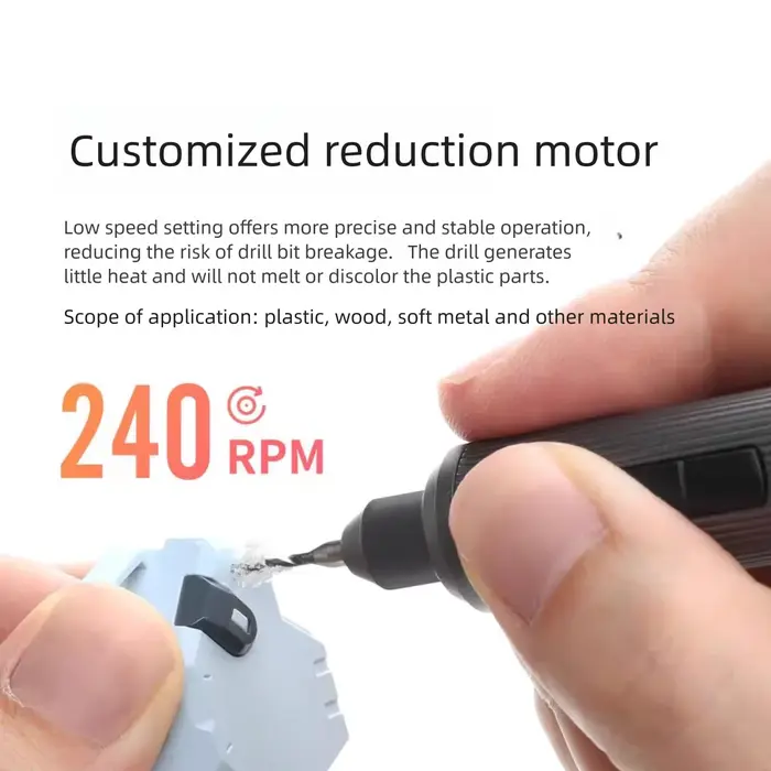 Perceuse/visseuse électrique orbitale AT-ED01 DSPIAE pour le perçage du plastique