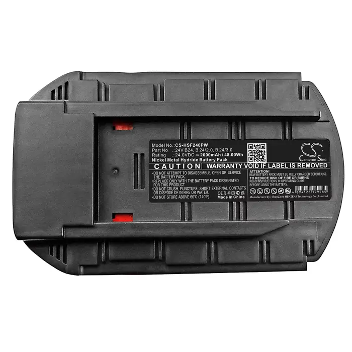 Batterie Ni-MH pour HILTI 24V 2000mAh Modèles compatibles : SFL 24, TE 2-A, UH 240-A, WSC 55-A24, WS