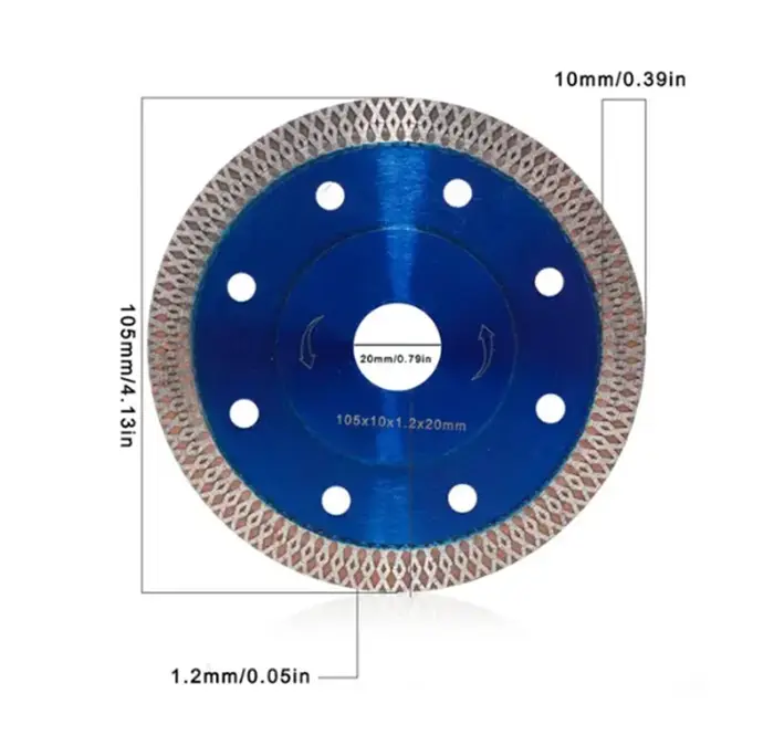 Lame de scie diamantée pour carreaux de porcelaine