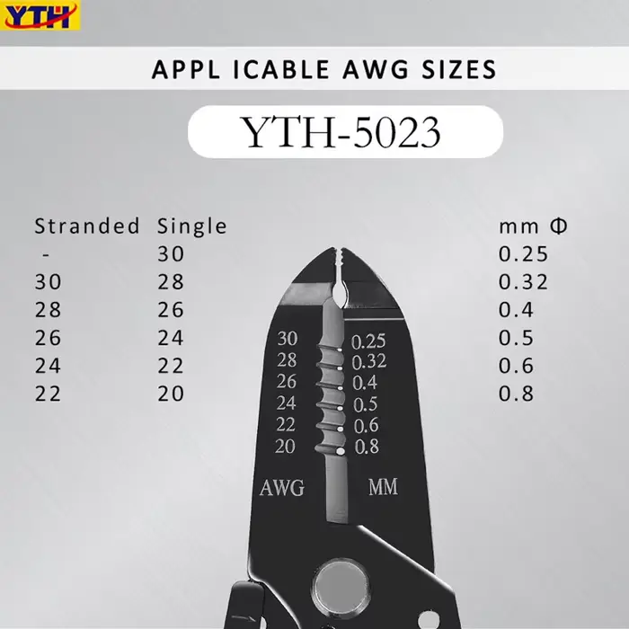 Pince à dénuder les fils multifonctionnelle YTH-5023