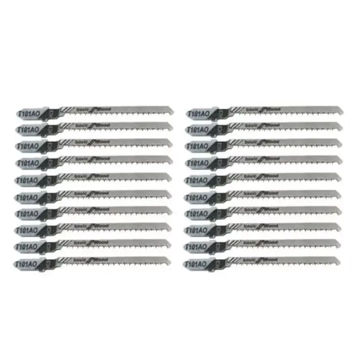 Lames de scie sauteuse AA81-60Pcs T101AO à tige en T, multi-lames pour la découpe du bois et du plas