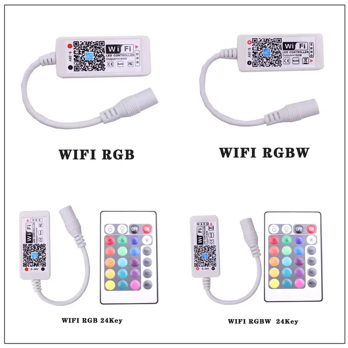 Mini contrôleur Wi-Fi LED RGB/RGBW