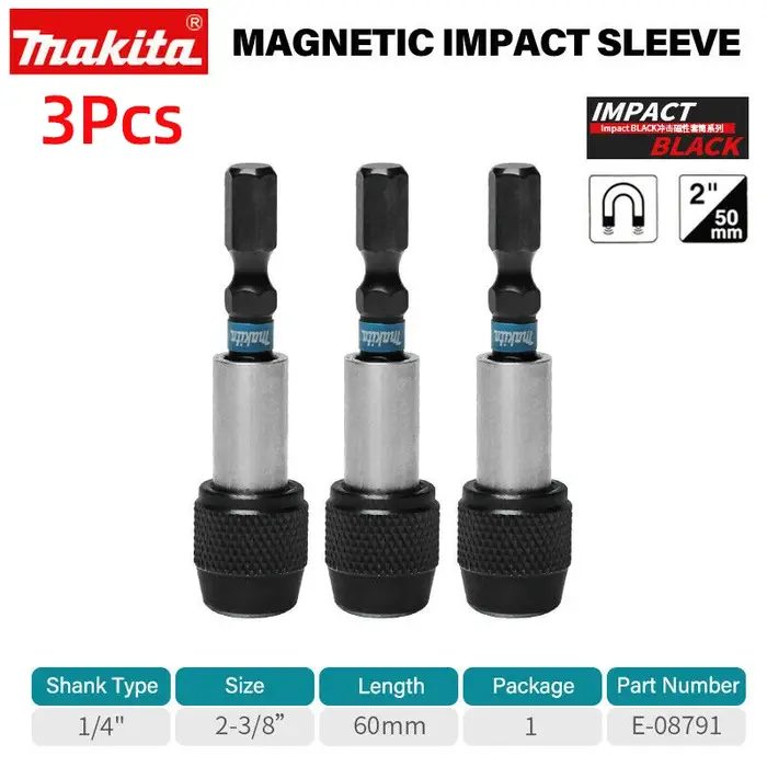 Makita Impact – jeu d'embouts à manchon magnétique série noire