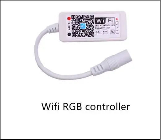 Mini contrôleur Wi-Fi LED RGB/RGBW, iOS, Android, 24 touches, télécommande IR pour bande LED 3528, 5