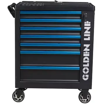 Chariot à outils de réparation automobile avec 7 tiroirs et 6 niveaux, 300 pièces d'outils à main CR