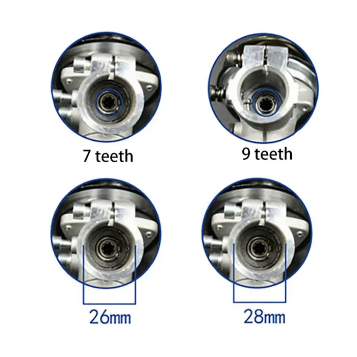 26mm/28mm tondeuse boîte de vitesses tête de vitesse débroussailleuse coupe gazon remplacer la tête