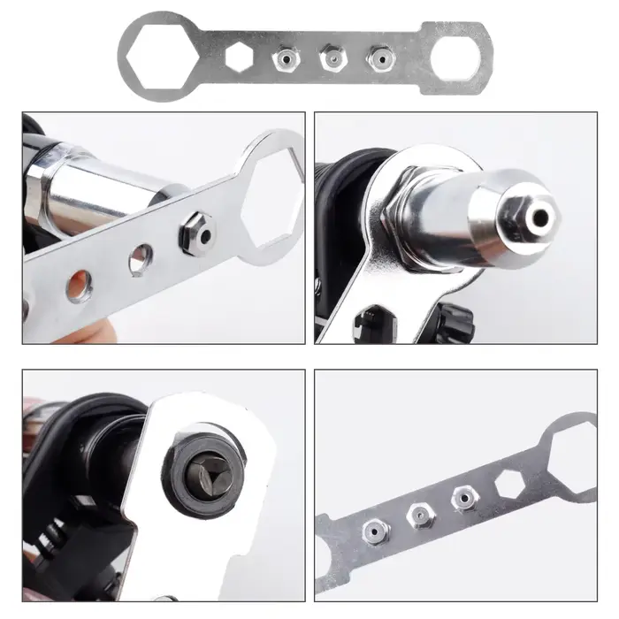 Adaptateur de foret de tirage de rivet rapide et facile avec tige hexagonale
