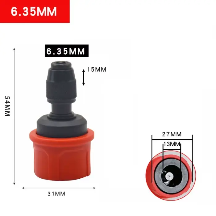 Mandrin de perceuse électrique Rechargeable sans balais, 1 pièce, dégagement rapide pour embout de 6