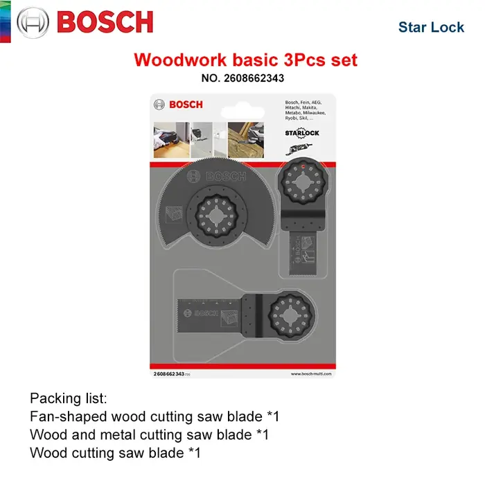 Bosch Starlock lame de scie oscillante lames multi-outils oscillantes ensemble d'accessoires