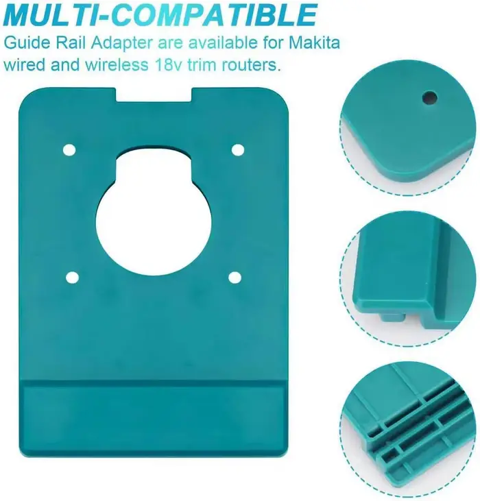Adaptateur de rail de guidage pour défonceuse Makita XTR01 XTR01Z 18V LXT