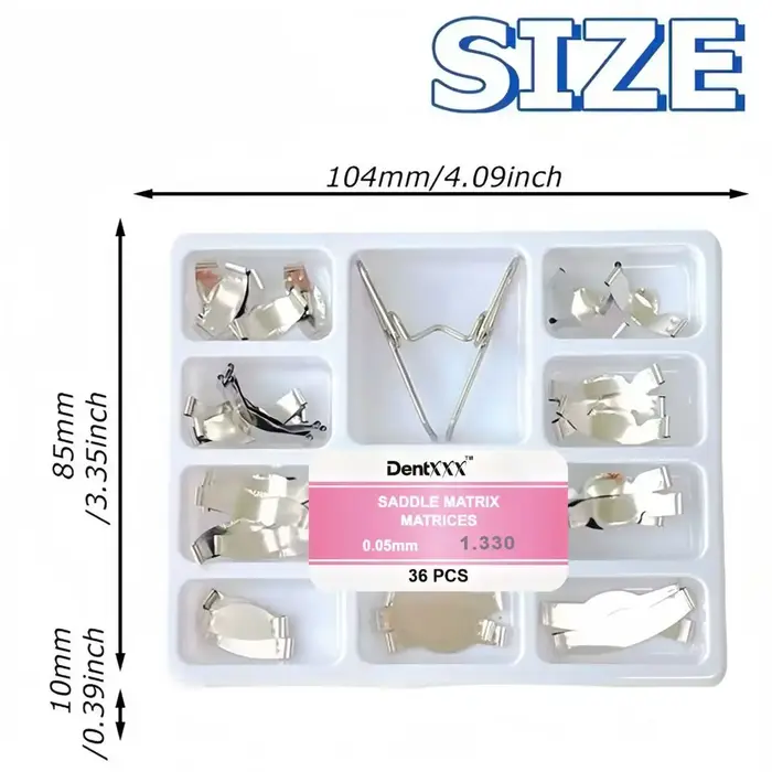 Kit de 36 matrices de selle 0,05 mm pour clips de formage sectionnels n° 1330