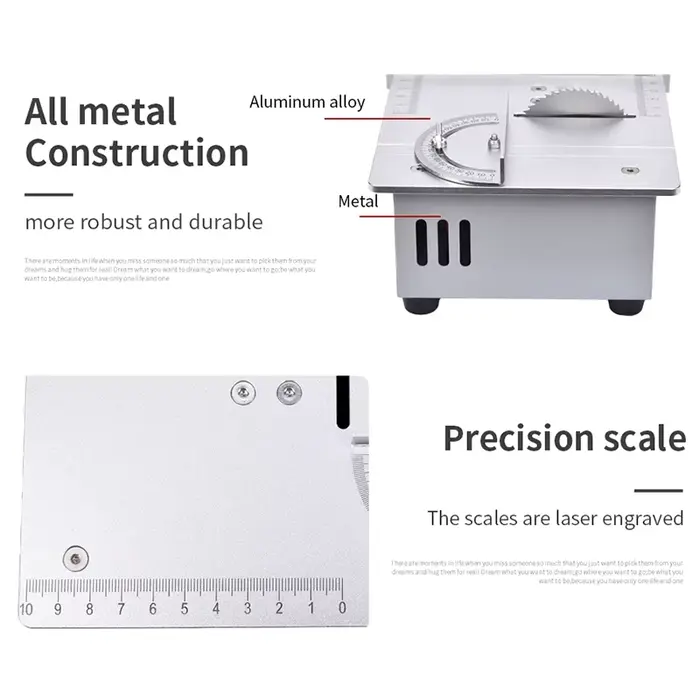 Mini scie de Table 96W 5000 tr/min