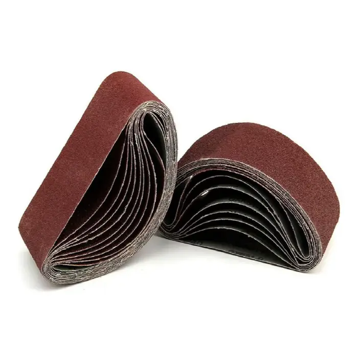 12 pièces 75X457mm bandes abrasives 60/80/120/150/240/400 grain ponceuse à bande papier de verre
