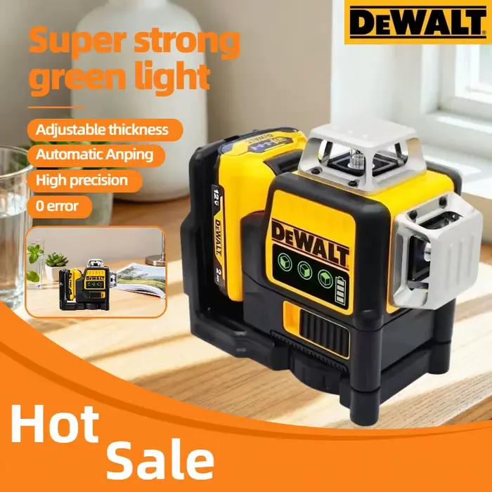 DEWALT DW089LG Laser 12V horizontal 12 lignes 3 axes * 360 degrés