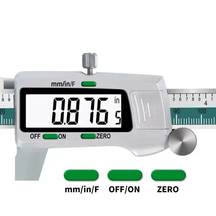 ET50 150mm Numérique Caliper En Acier Inoxydable Fraction/MM/Pouces 0.01mm Haute Précision pour Comp