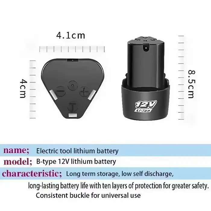 2025 nouvelle batterie d'outil universelle 12V