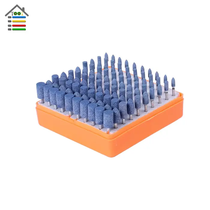 Nouveau 100 pièces assortiment monté pierre Kit outil abrasif pour Dremel meuleuse meulage polissage affûtage meule